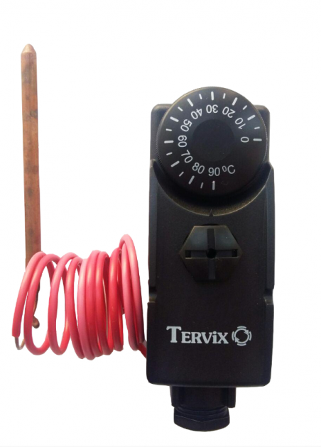 Термостат капілярний Tervix ProLine, поверхнева регуляція, 0-90 С, капіляр 1000 мм - 20934