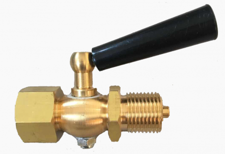 3-ход. запірний кран для манометра (муфта-штуцер) Tervix Pro Line M1 Valve PN 16, 1/2"х1/2" - 20937
