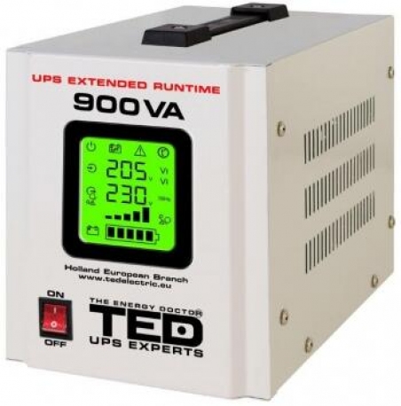 Блок Безперебійного Живлення UPS TED 500W / 900 VA - 20912