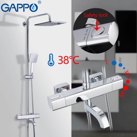 Gappo G2491 — Душова система з термостатом - 18883