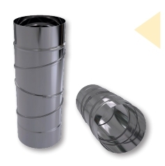 Коліно димохідне нержавійка 0-90° (поворотне) - 17869